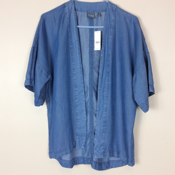 Soho Apparel Tops - New SoHo Denim Tercel Cardigan Sz XS